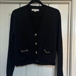 LOFT Black Cardigan
